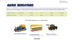 Desktop Screenshot of genieminiature.com